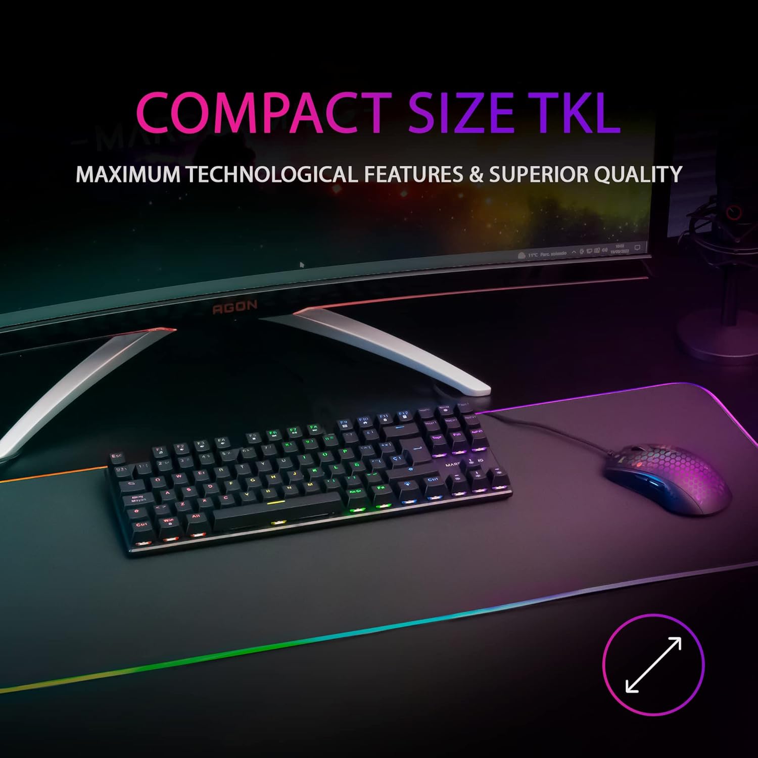 TASTIERA GAMING MK80 MARSGAMING FRGB