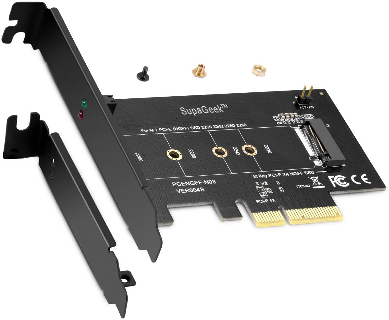 M.2 PCIe TO PCIe EXPRESS 3.0 X4 ADATTATORE