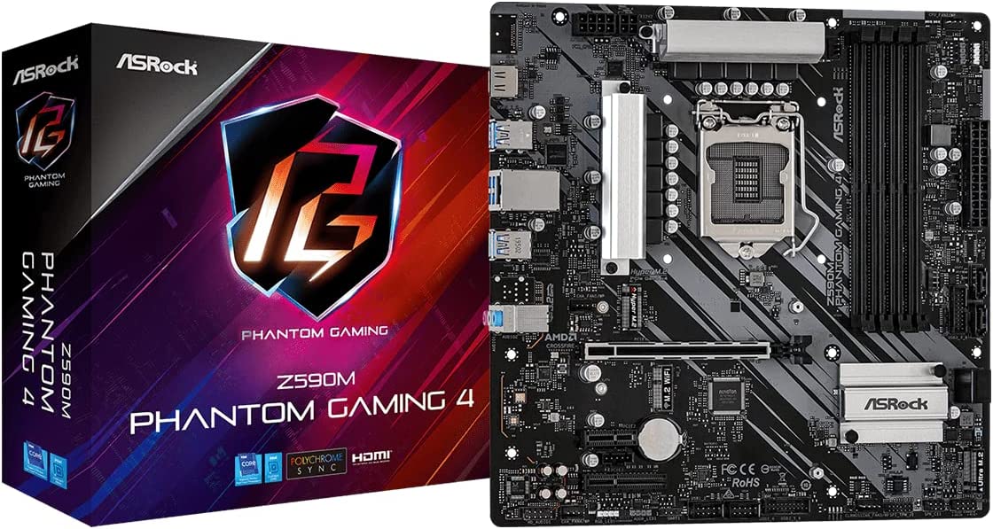 MB ASROCK Z590M PHANTOM GAMING 4 LGA1200 