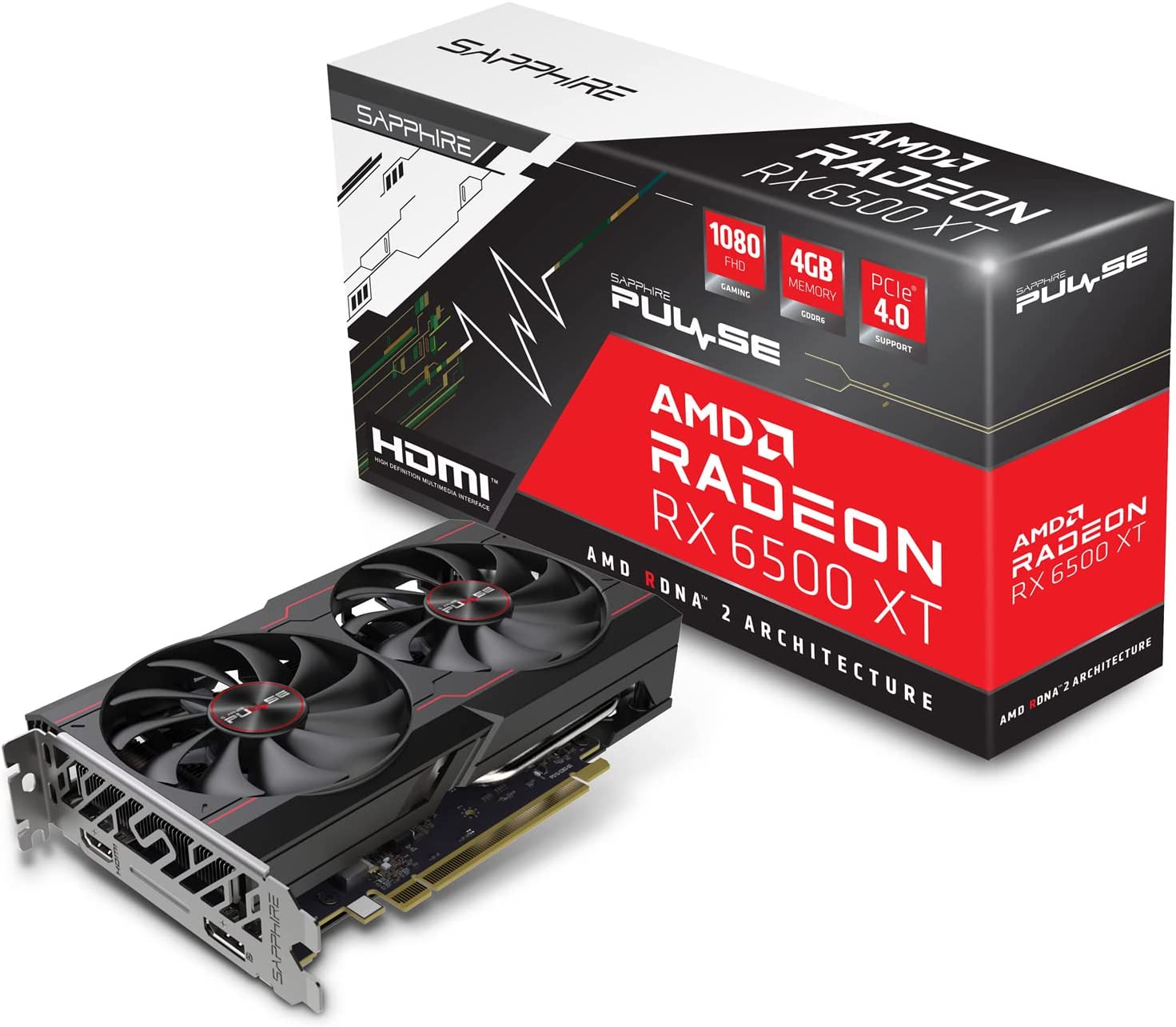 RADEON RX6500 XT 4GB OC DDR6 SAPPHIRE PULSE