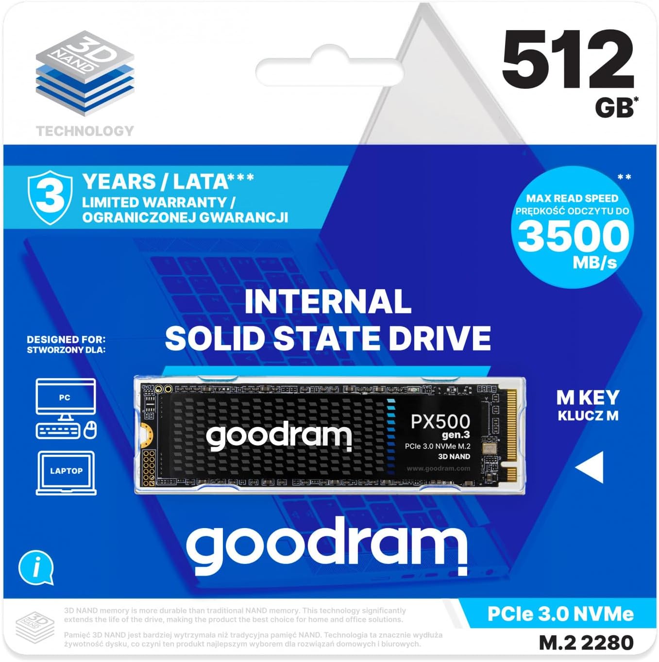 GOODRAM 512GB NVMe PX500 M.2 2280