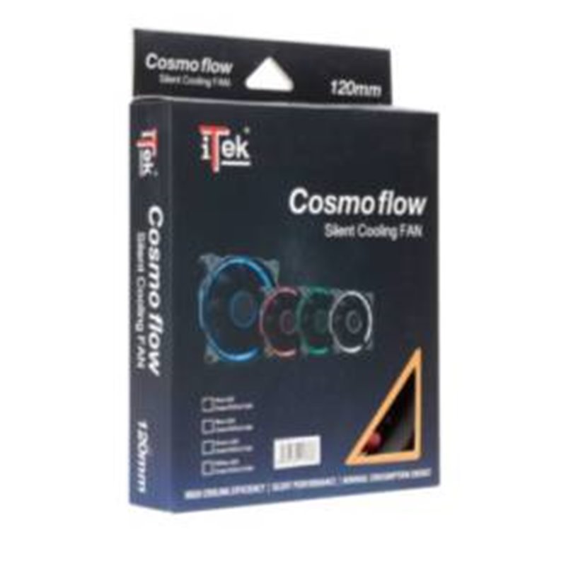 FAN ITEK COSMO FLOW 12CM LED ROSSO