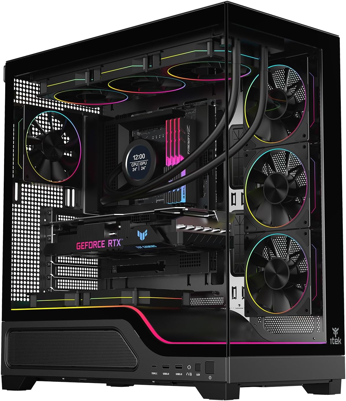 CASE ITEK SHOWBUI WAVE 82 BLACK & WHITHE 