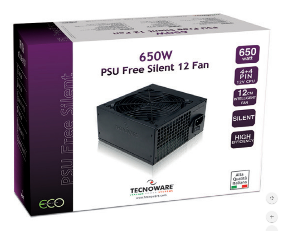 ALIM. TECNOWARE SILENT ATX 650W