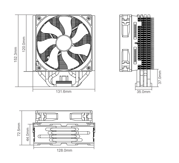 FAN COOLER MASTER HYPER T4 UNIVERSALE