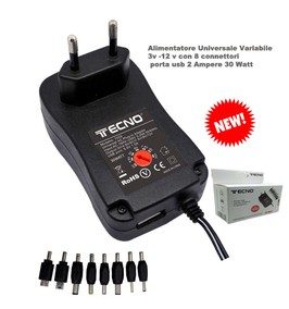 ALIM TECNO TC7029 VARIABILE 30W 8ADAPTER