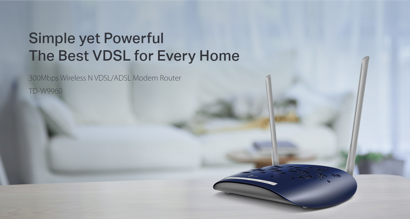 MODEM/ROUTER 300N WiFi VDSL TD-9960