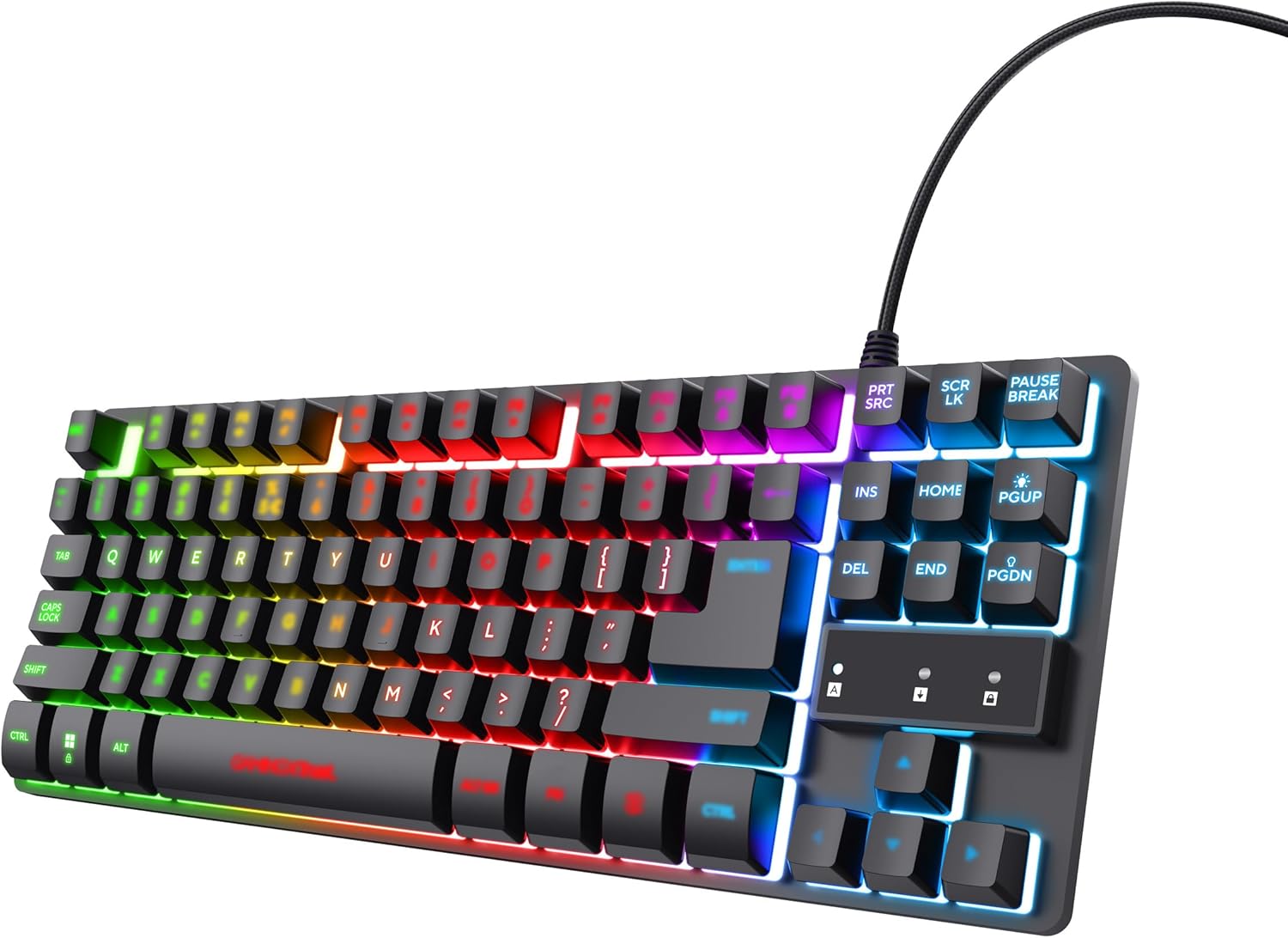TRUST GAMING RGB TASTIERA GXT 833 NERO USB