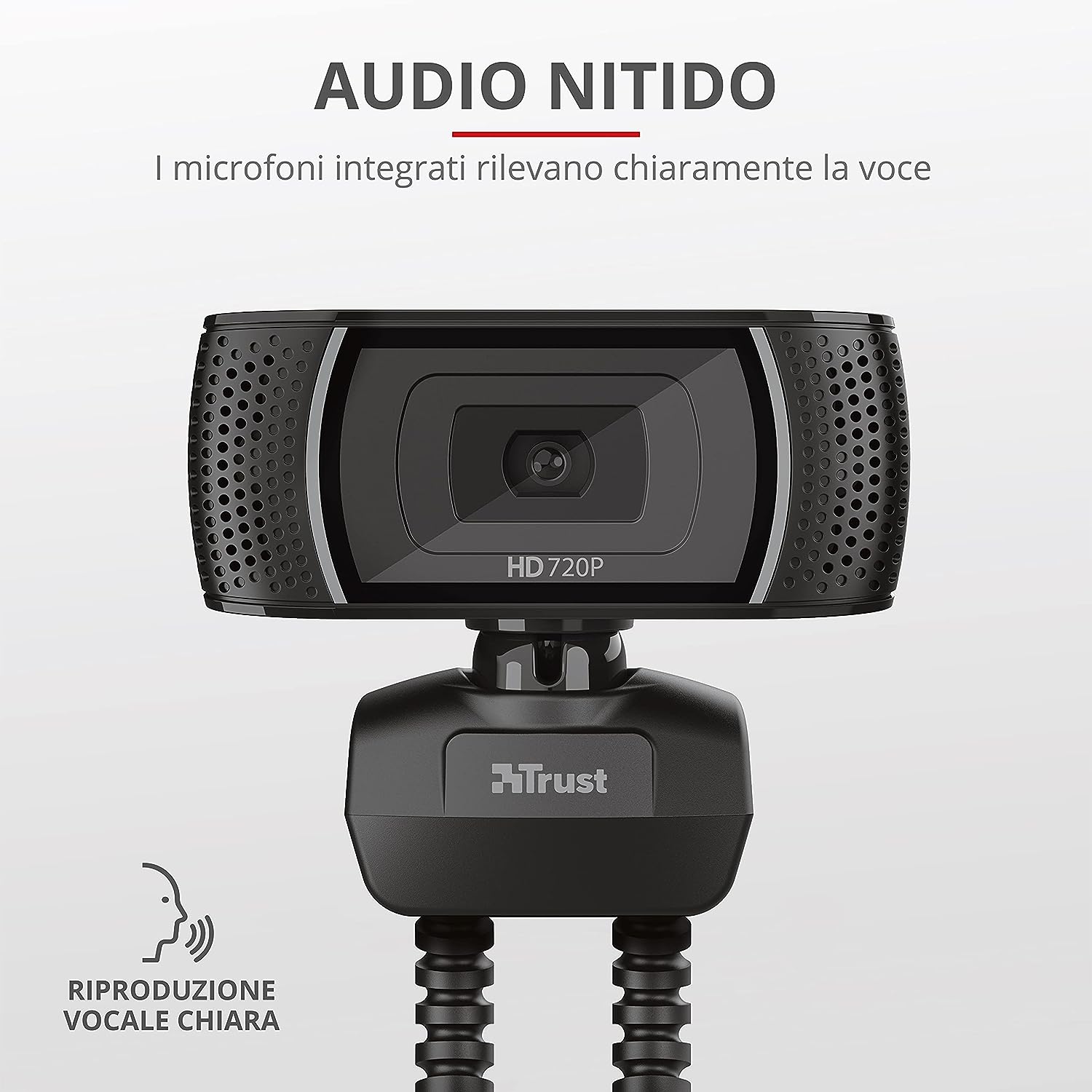 WEBCAM TRUS TRINO HD 720P + MIC USB