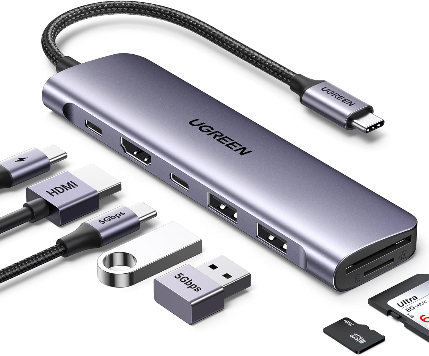 HUB USB-C DOCK 7 IN 1 UGREEN 