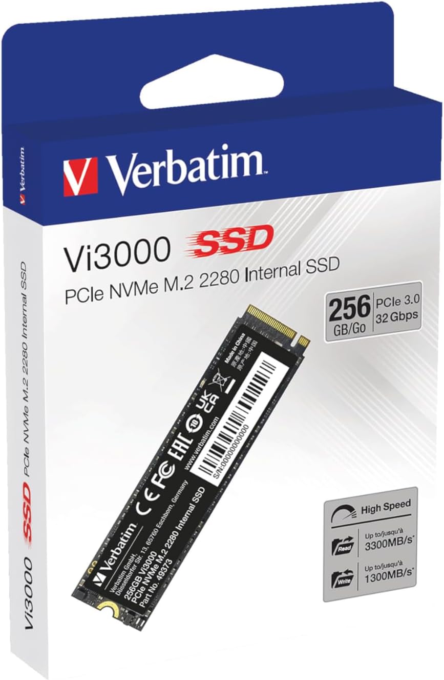 SSD VERBATIM Vi3000 PCIe M.2 NVMe 256GB