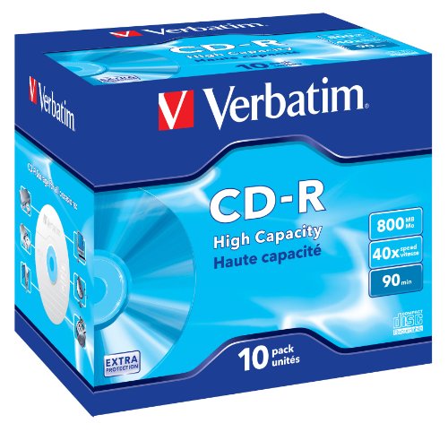 CD-R 40X VERBATIM 800MB PACCO DA 10PZ