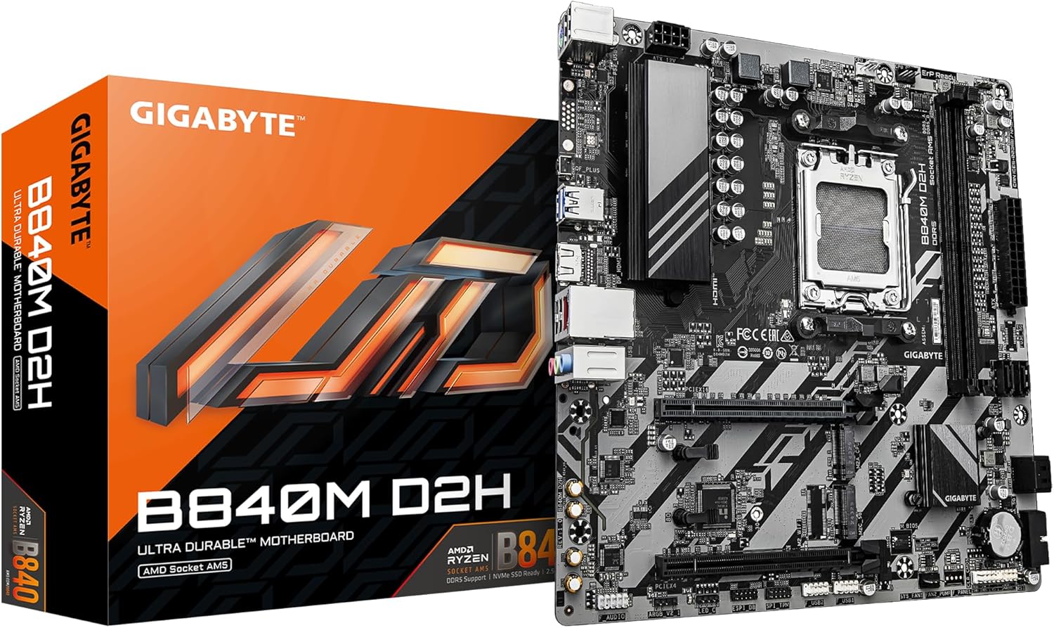 MB GIGABYTE GA-B840M-D2H AM5 DDR5 M.2 M.ATX