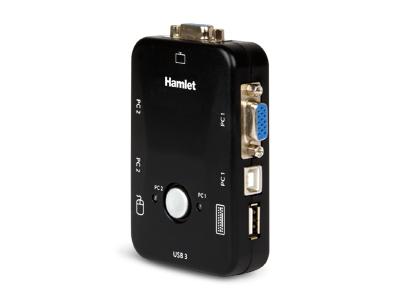 SWITCH KVM HAMLET 2 PORTE USB/VGA