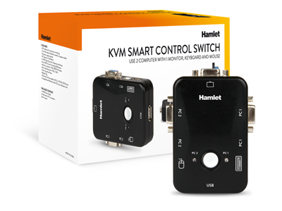 SWITCH KVM HAMLET 2 PORTE USB/VGA