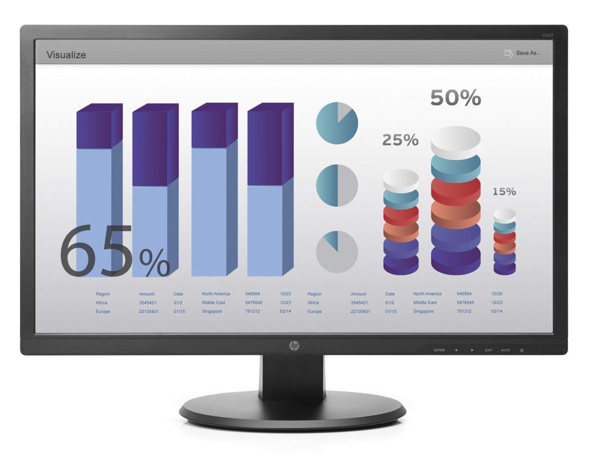 MONITOR HP 24 DVI/VGA LED W3R46AT 2m.