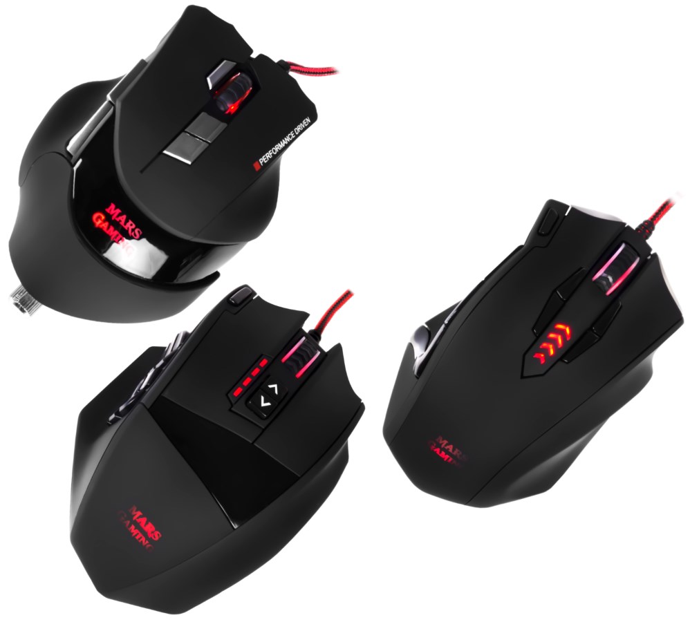 MOUSE MARS GAMING MM3  LASER USB16400dpi