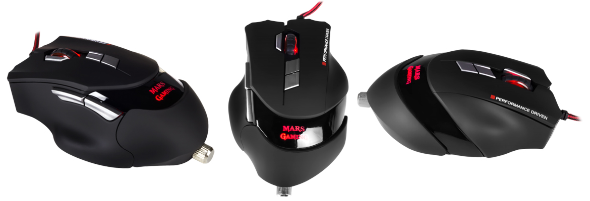 MOUSE MARS GAMING MM3  LASER USB16400dpi